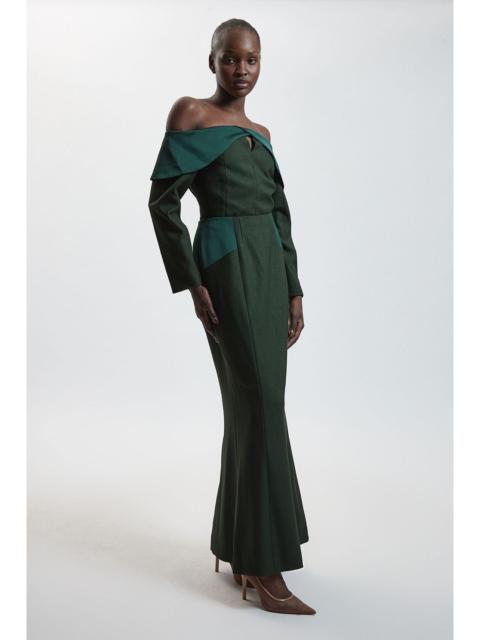 KAREN MILLEN Tailored Seam Detail Maxi Skirt