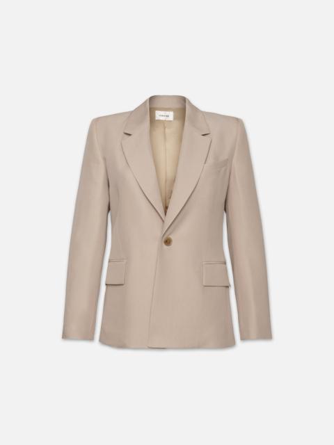 Single Button Blazer in Light Beige