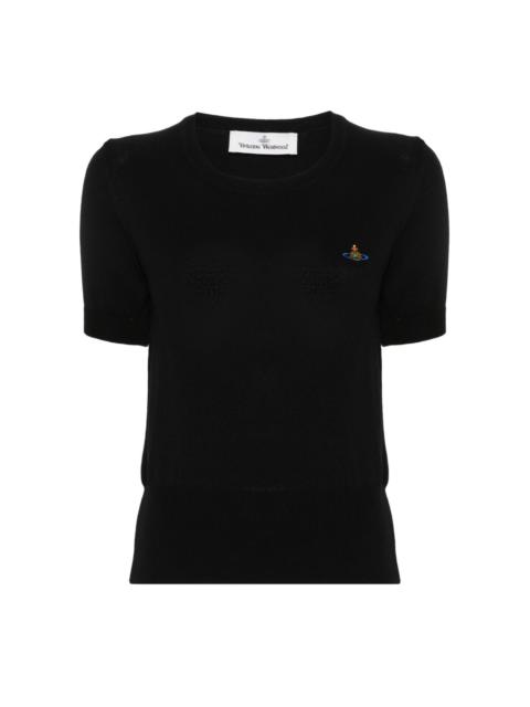 Vivienne Westwood Orb-embroidered knitted T-shirt