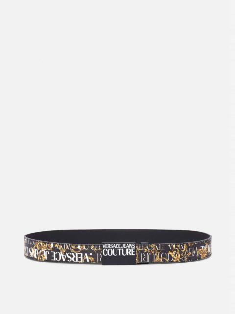 VERSACE JEANS COUTURE Reversible Logo Couture Atom Belt