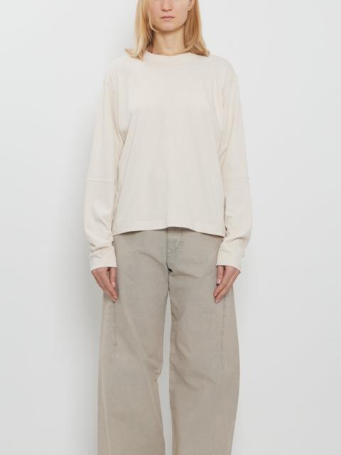 6397 Coverstitch Long Sleeve Cotton T-Shirt