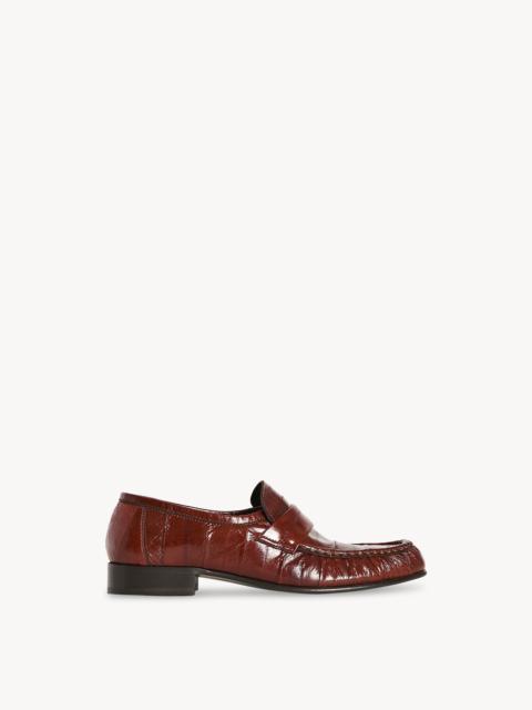 The Row Soft Loafer in Eel