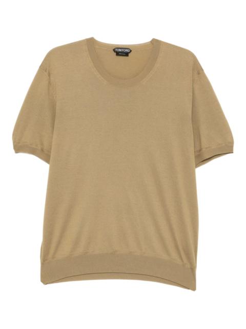 cotton crew neck top