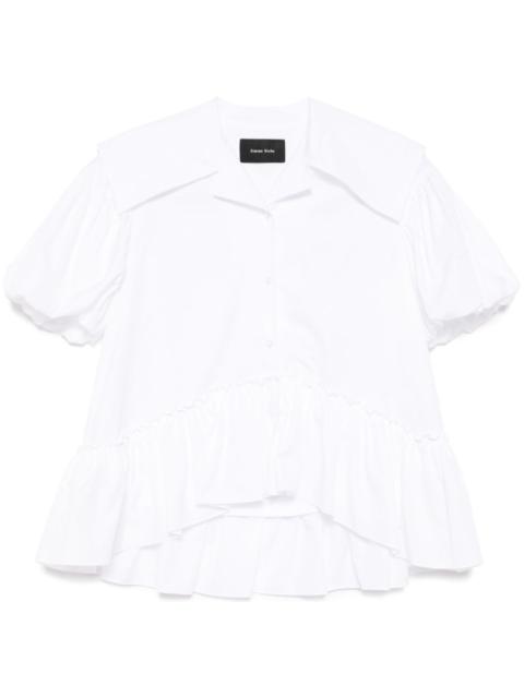 Simone Rocha sailor-collar puff-sleeves shirt
