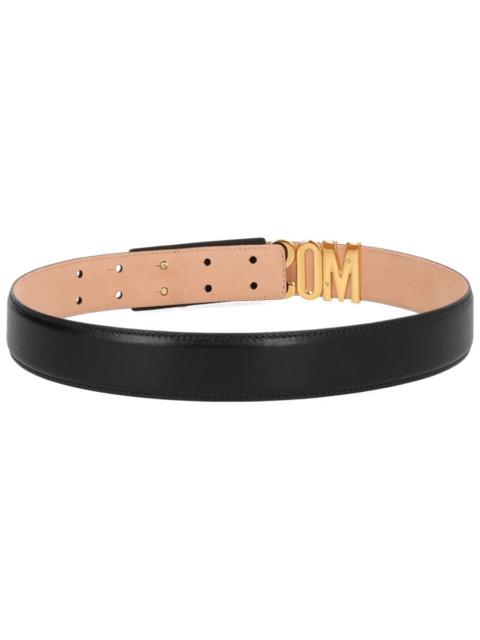 Moschino Moschino Logo Belt — Black