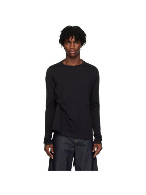 MARINA YEE Black Tuck Long Sleeve T-Shirt