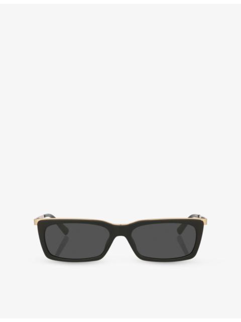 SAINT LAURENT SL 766 Rectangle-Frame Acetate Sunglasses
