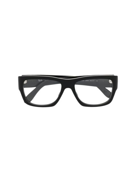 square-frame glasses