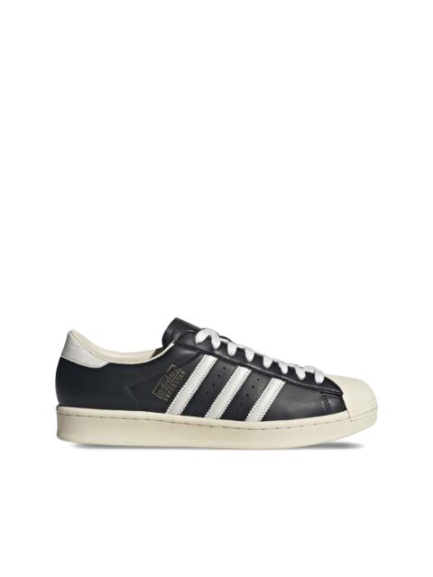 adidas Superstar Vintage 3-Stripes leather sneakers