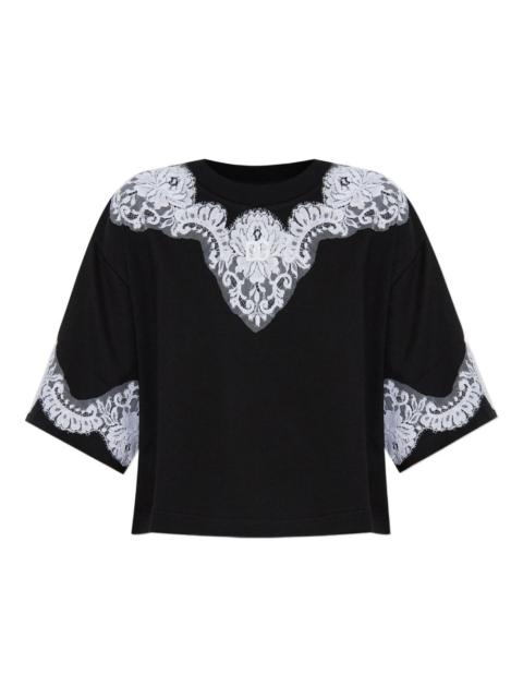 Dolce & Gabbana lace-appliqué T-shirt