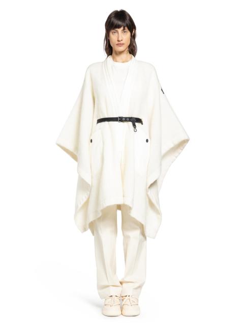 Moncler Grenoble Mohair Alpaca And Wool Blend Belted Cape
