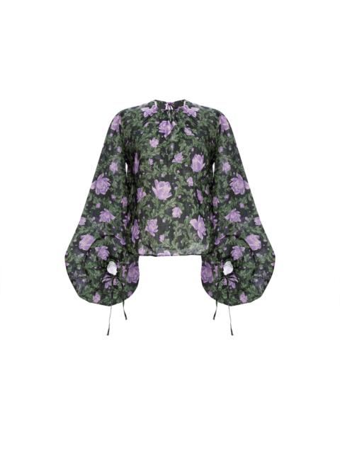 Agua by Agua Bendita Carmesi Peonia Ocaso Blouse Shirt