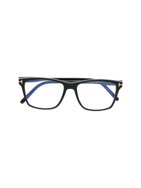 wayfarer-frame optical glasses