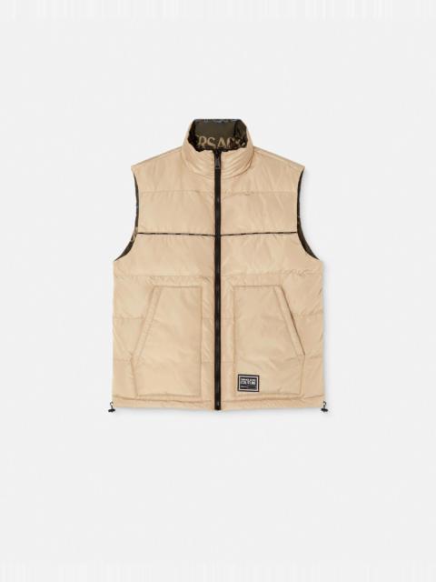 VERSACE JEANS COUTURE Logowave Reversible Puffer Vest