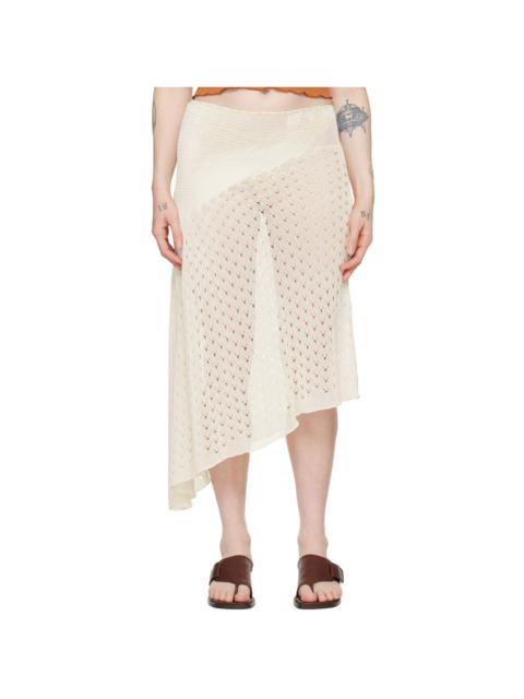 gimaguas White Ischia Midi Skirt