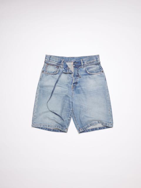 Organic denim shorts - Mid Blue