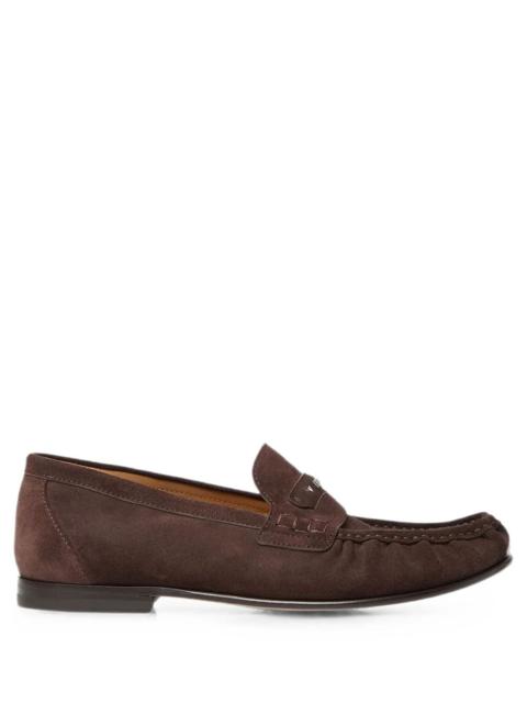 FENDI FENDI SCRUNCH SUEDE LOAFERS
