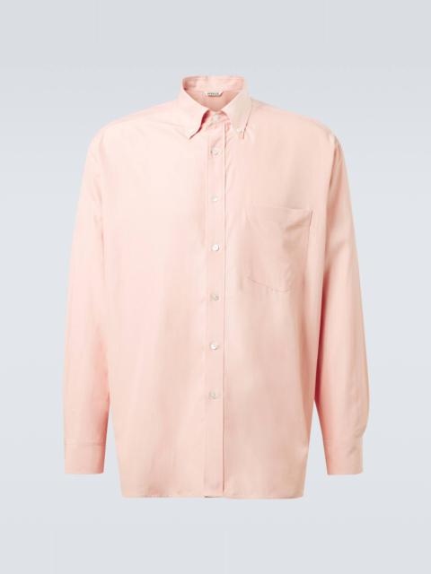 Silk broadcloth shirt