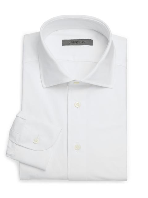 CORNELIANI Men's Performance Stretch-Nylon Shirt - White