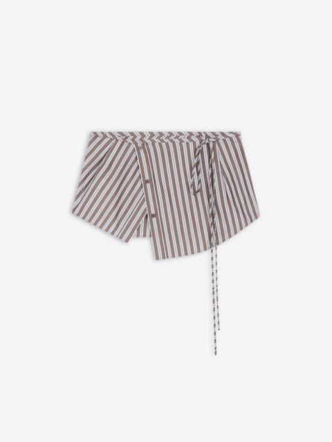 Dries Van Noten STRIPED COTTON WRAP BELT
