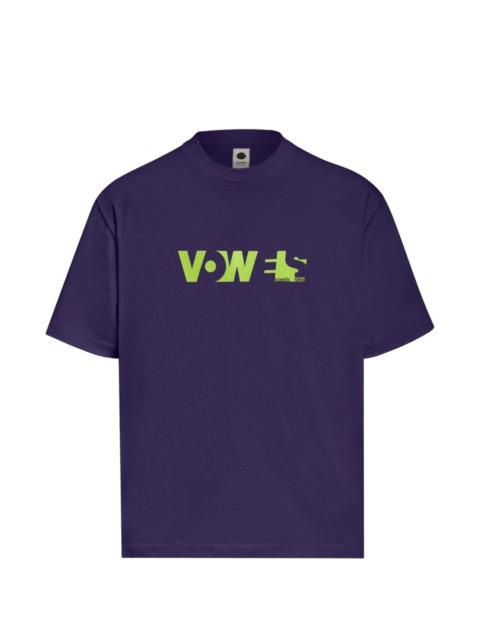vowels cotton T-shirt