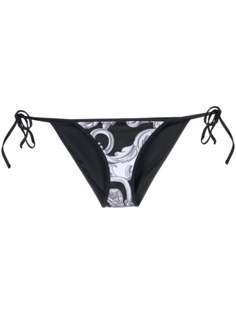 VERSACE baroque pattern-print bikini bottoms