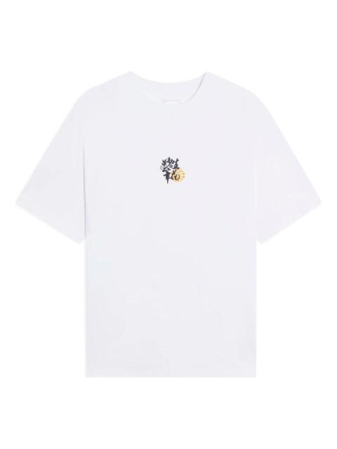 Li-Ning Floral Logo T-shirt 'White' AHSS757-6