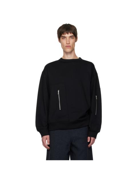 Dries Van Noten Black Strap Sweatshirt