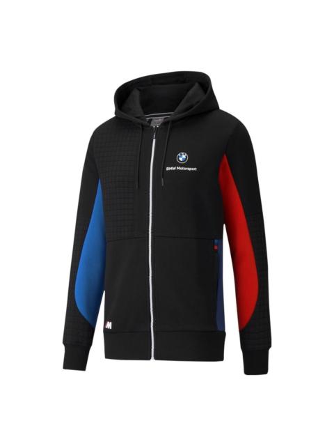 PUMA PUMA x BMW M Motorsport Regular Fit Full-Zip Men's Regular Fit Hoodie 'Black Red Blue' 531187-04