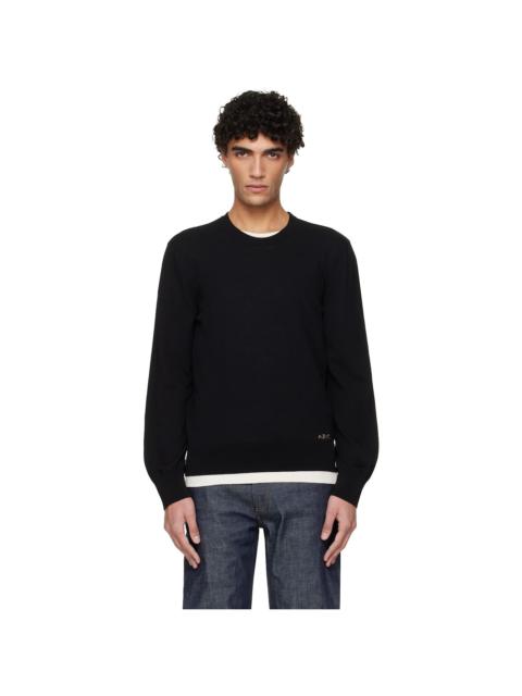 A.P.C. Black Cotton Sweater
