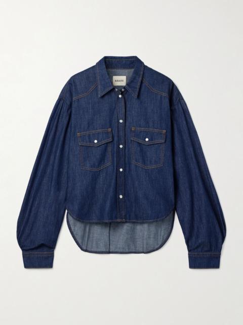 KHAITE Grenon denim shirt Dark denim