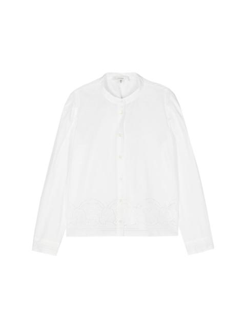 embroidered short-sleeve shirt