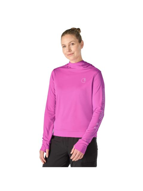 Carhartt Women's Force Sun Defender™ Relaxed LS Logo Hoodie