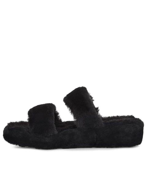 UGG (WMNS) UGG Fuzz Yeah Black Sandals 1104662-BLK