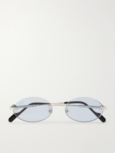 Cartier Rounded-frame Metal Sunglasses