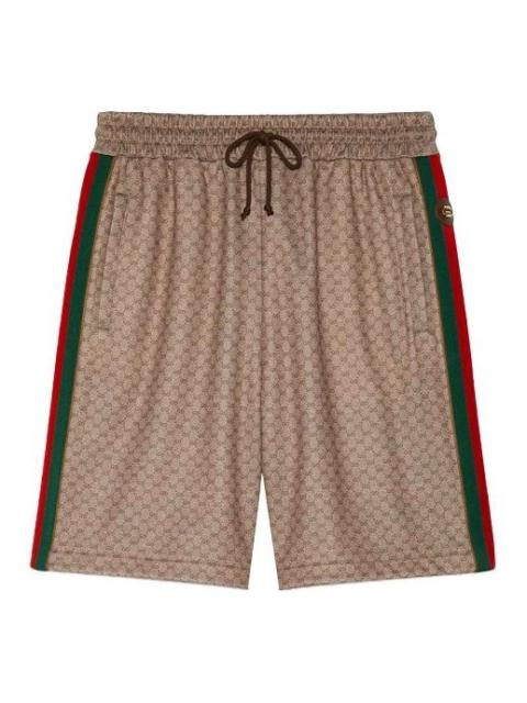 GUCCI Mini GG jersey shorts with Web