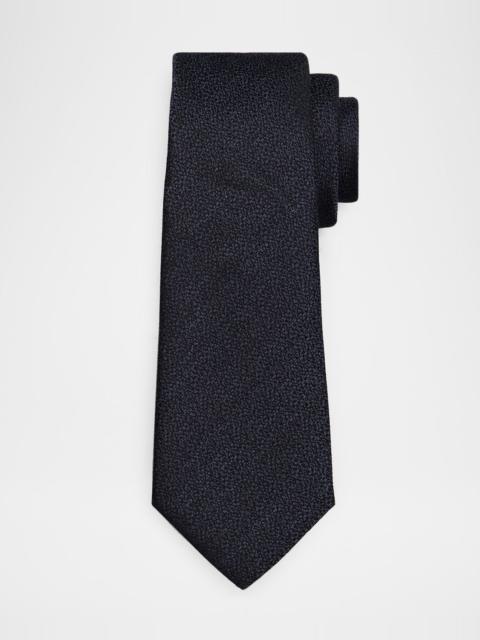 GIORGIO ARMANI Men & apos;s Silk and Cashmere Micro-Jacquard Tie