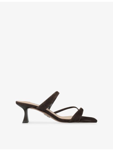 STEVE MADDEN Ajay Heeled Suede Sandals