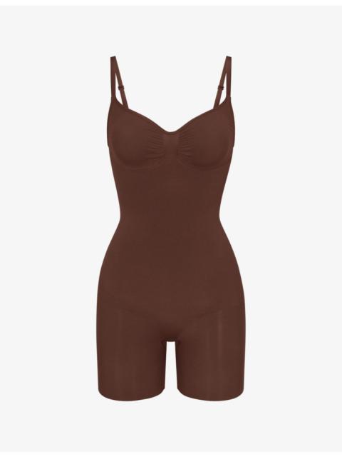 SKIMS Sculpt ruched stretch-woven body