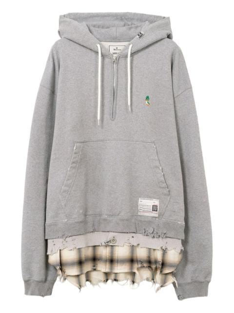 Maison MIHARAYASUHIRO layered frayed hoodie