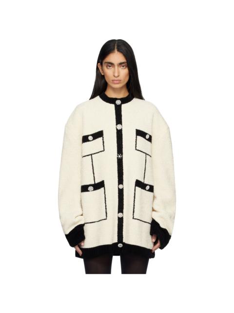 MARIE ADAM-LEENAERDT Off-White Covered Tweed Sweater