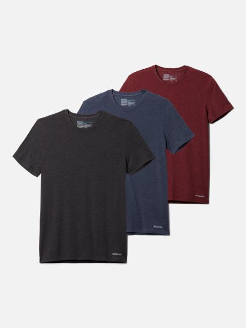 Columbia Men's Performance Cotton Stretch Crew - 3 pack
