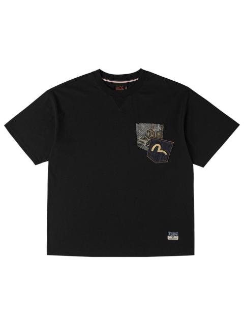 EVISU Brocade Patch Pocket T-shirt