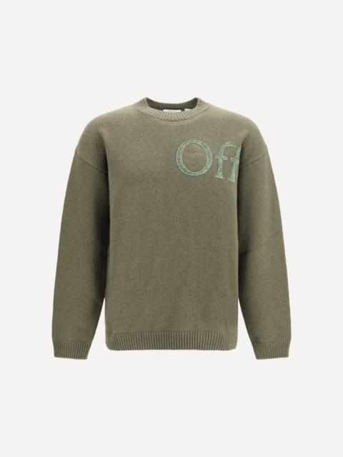 Off-White Bookish shared logo knit Crewneck