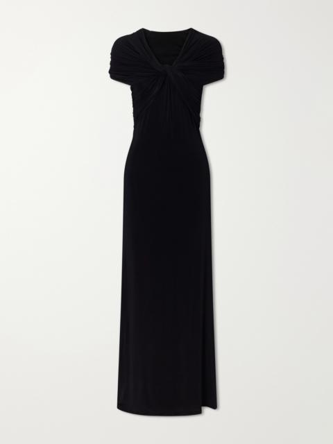 TOVE Rama Gathered Jersey Maxi Dress