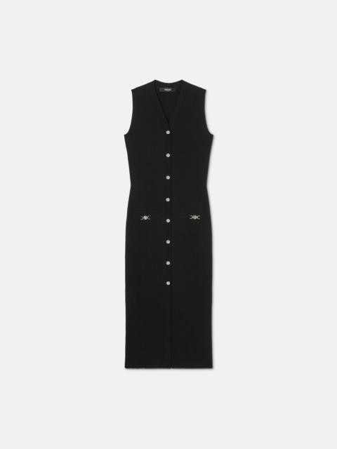 VERSACE Wool-Cashmere Knit Maxi Dress