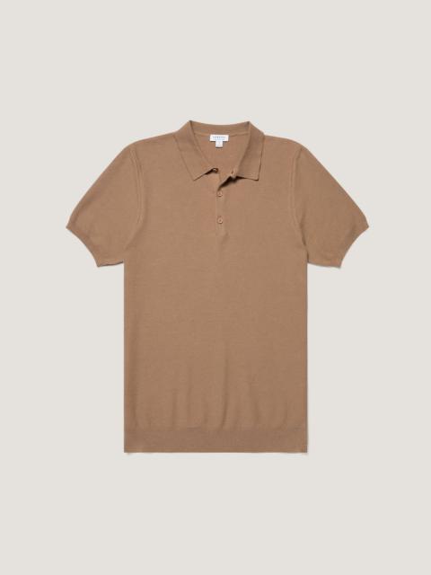 Sunspel Knit Polo Shirt