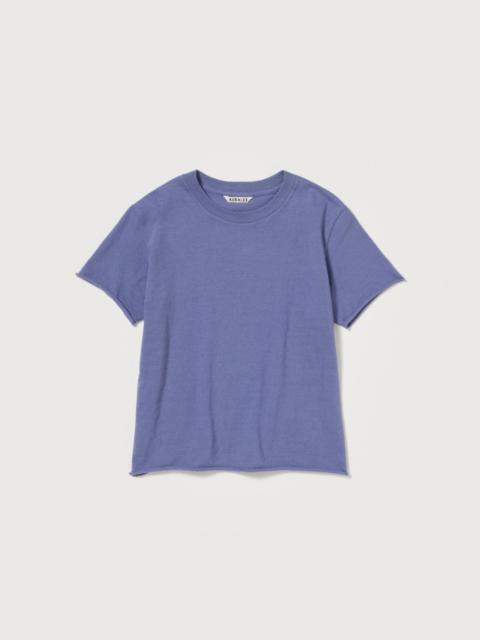 AURALEE BRUSHED ORGANIC COTTON JERSEY TEE