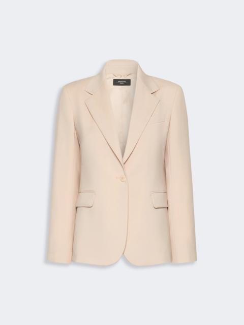 WEEKEND Max Mara LAMINE Single-breasted stretch wool blazer - POWDER