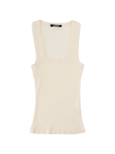 JACQUEMUS Gros ribbed-knit tank top